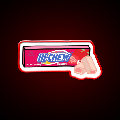 Hi Chew Strawberry Candy Snack Food Led Neon Sign Rgb Color - Shineneon