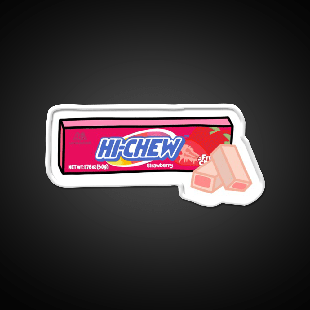 Hi Chew Strawberry Candy Snack Food Led Neon Sign Rgb Color - Shineneon