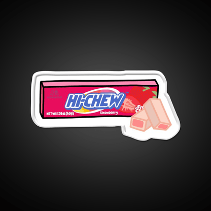 Hi Chew Strawberry Candy Snack Food Led Neon Sign Rgb Color - Shineneon