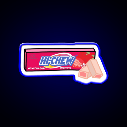 Hi Chew Strawberry Candy Snack Food Led Neon Sign Rgb Color - Shineneon