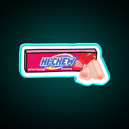 Hi Chew Strawberry Candy Snack Food Led Neon Sign Rgb Color - Shineneon