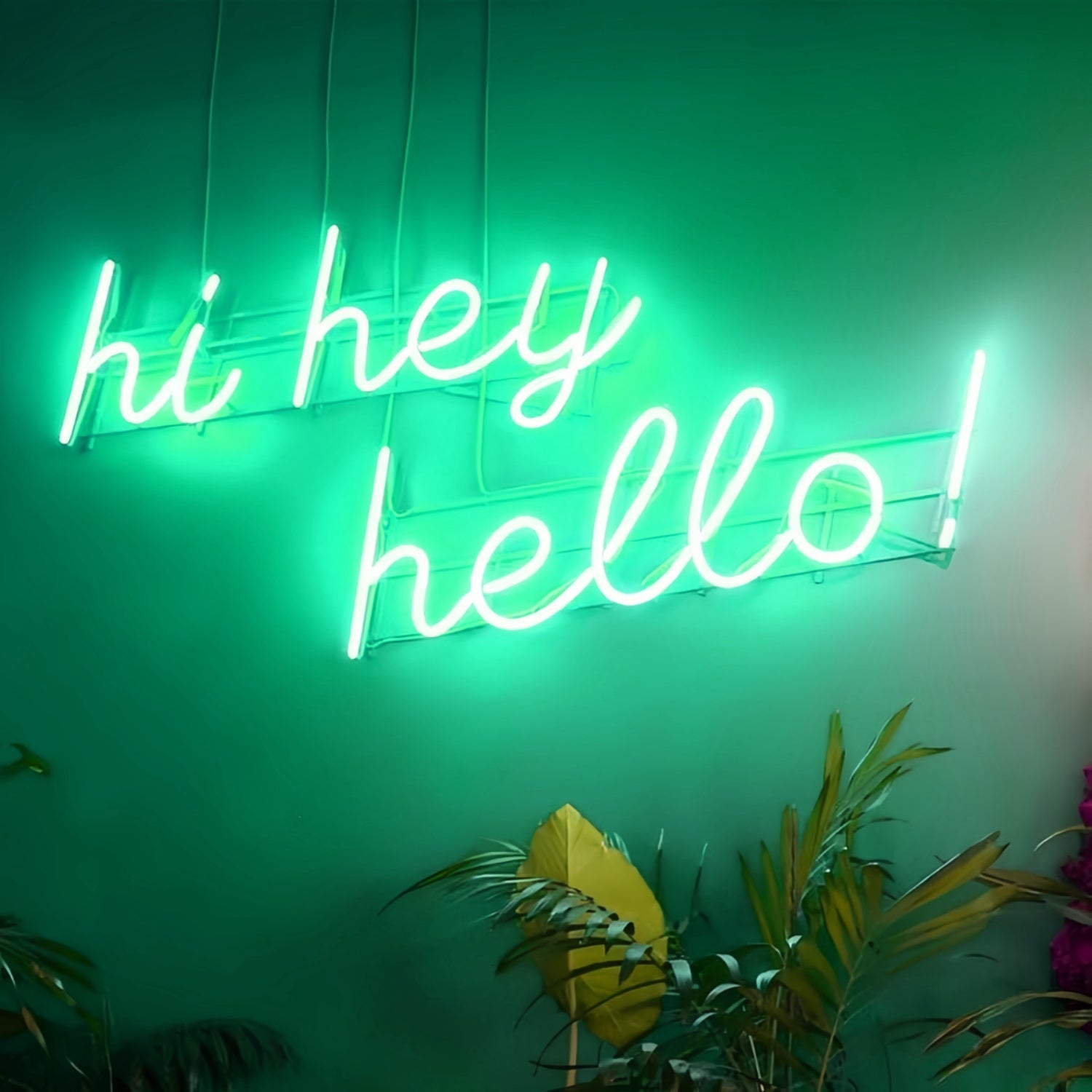 Hi Hey Hello Led Neon Sign Illuminate Your Greeting - Shineneon
