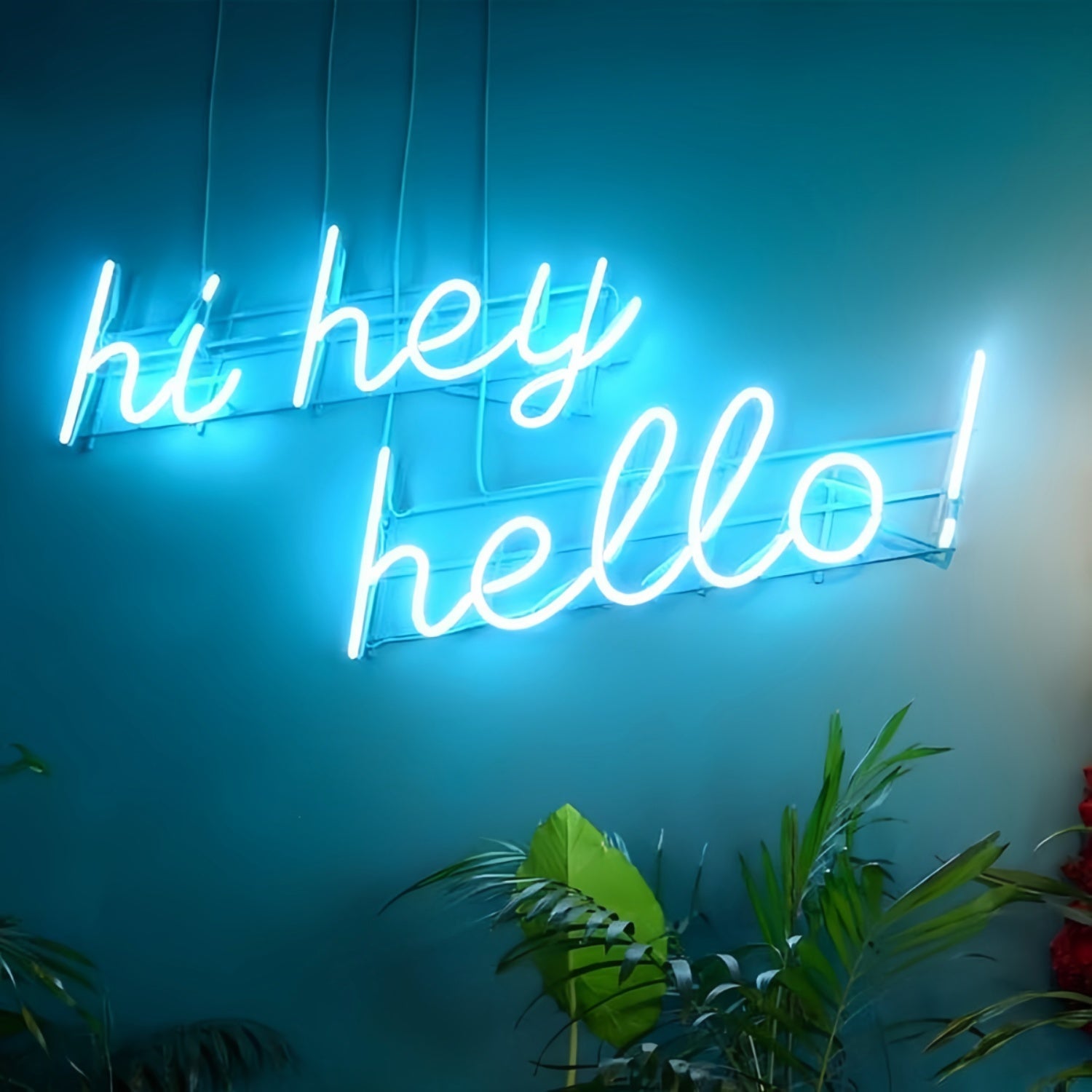 Hi Hey Hello Led Neon Sign Illuminate Your Greeting - Shineneon