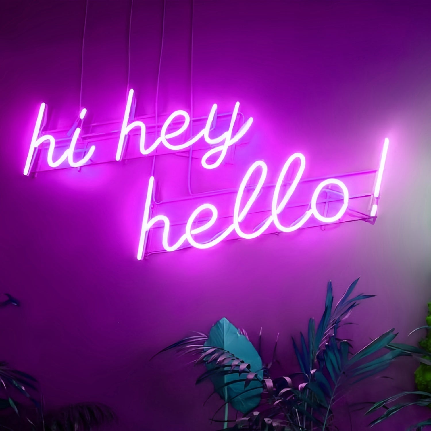 Hi Hey Hello Led Neon Sign Illuminate Your Greeting - Shineneon