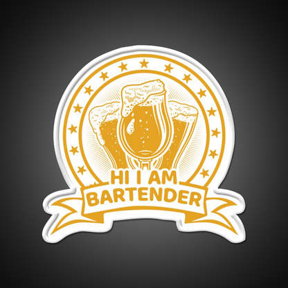 Hi I Am Bartender Man Cave Bar Led Neon Sign - LED neon sign view 11