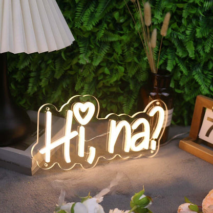 Hi Na Yellow Led Neon Sign - Shineneon