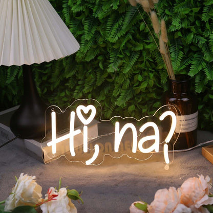 Hi Na Yellow Led Neon Sign - Shineneon