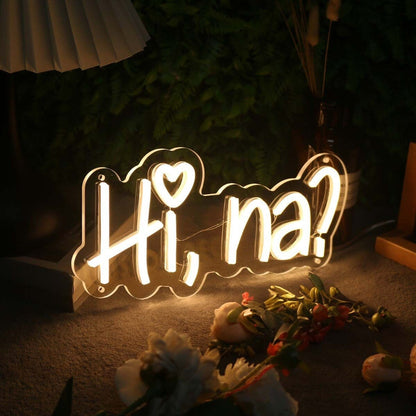 Hi Na Yellow Led Neon Sign - Shineneon