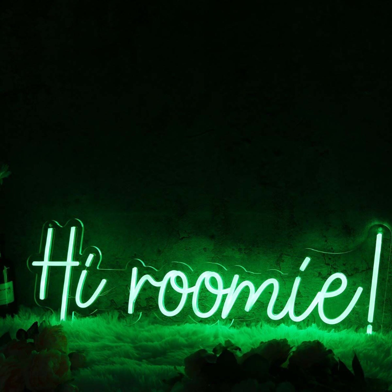 Hi Roomie Green Led Neon Sign - Shineneon
