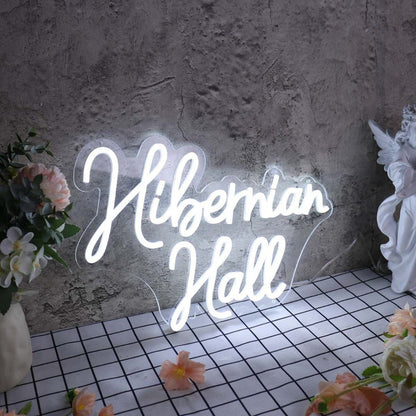 Hibernian Hall White Led Neon Sign - Shineneon