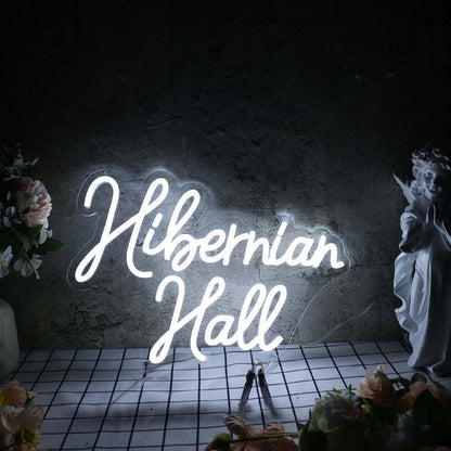 Hibernian Hall White Led Neon Sign - Shineneon