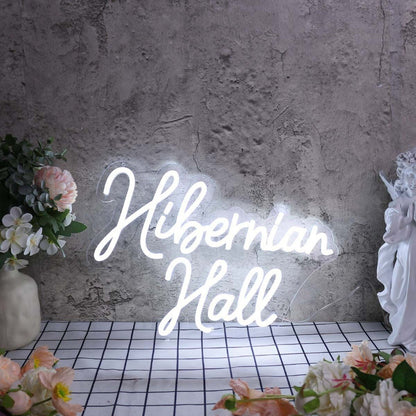Hibernian Hall White Led Neon Sign - Shineneon
