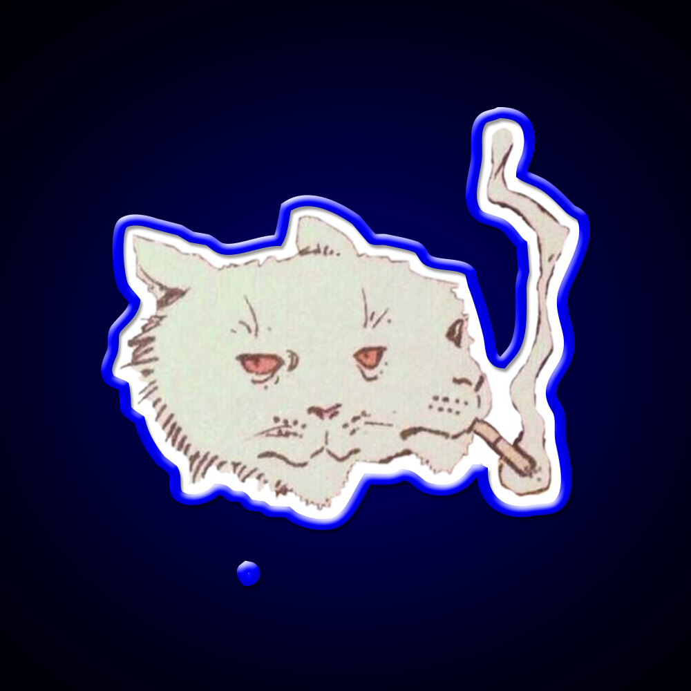 High Cat Funny Weed Hemp Inspired Green Leaf Led Neon Sign Rgb Color - LED neon sign view 5