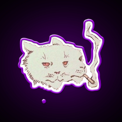 High Cat Funny Weed Hemp Inspired Green Leaf Led Neon Sign Rgb Color - LED neon sign view 9