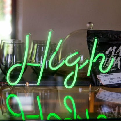 High Led Neon Sign Cheeky And Energetic Expression - Shineneon