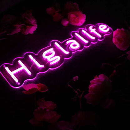 High Life Purple Led Neon Sign - Shineneon