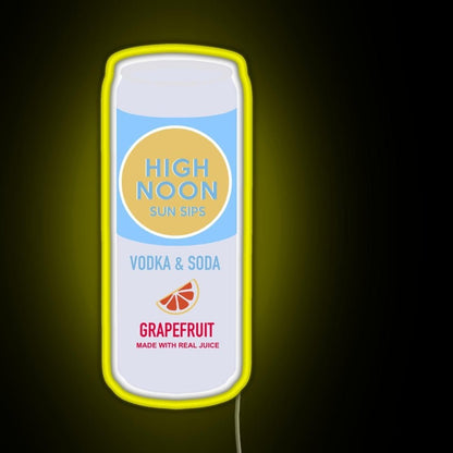 High Noon Grapefruit Rgb Led Neon Sign Pop Wall Art - Shineneon