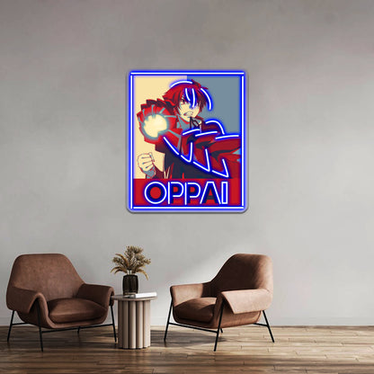High School Dxd Issei Pop Art Oppai Artwork Large Neon Signs