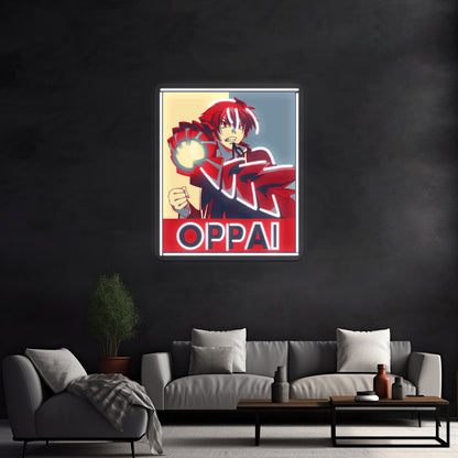 High School Dxd Issei Pop Art Oppai Artwork Large Neon Signs