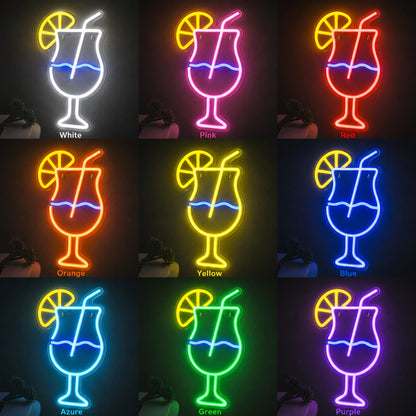 Highball Cocktail Neon Sign LED Neon Sign color grid