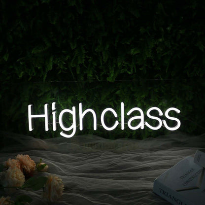 Highclass White Led Neon Sign - Shineneon