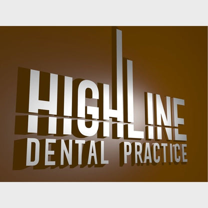 Highline Dental Practice 3D Backlit Channel Letters Led Light Sign - Shineneon