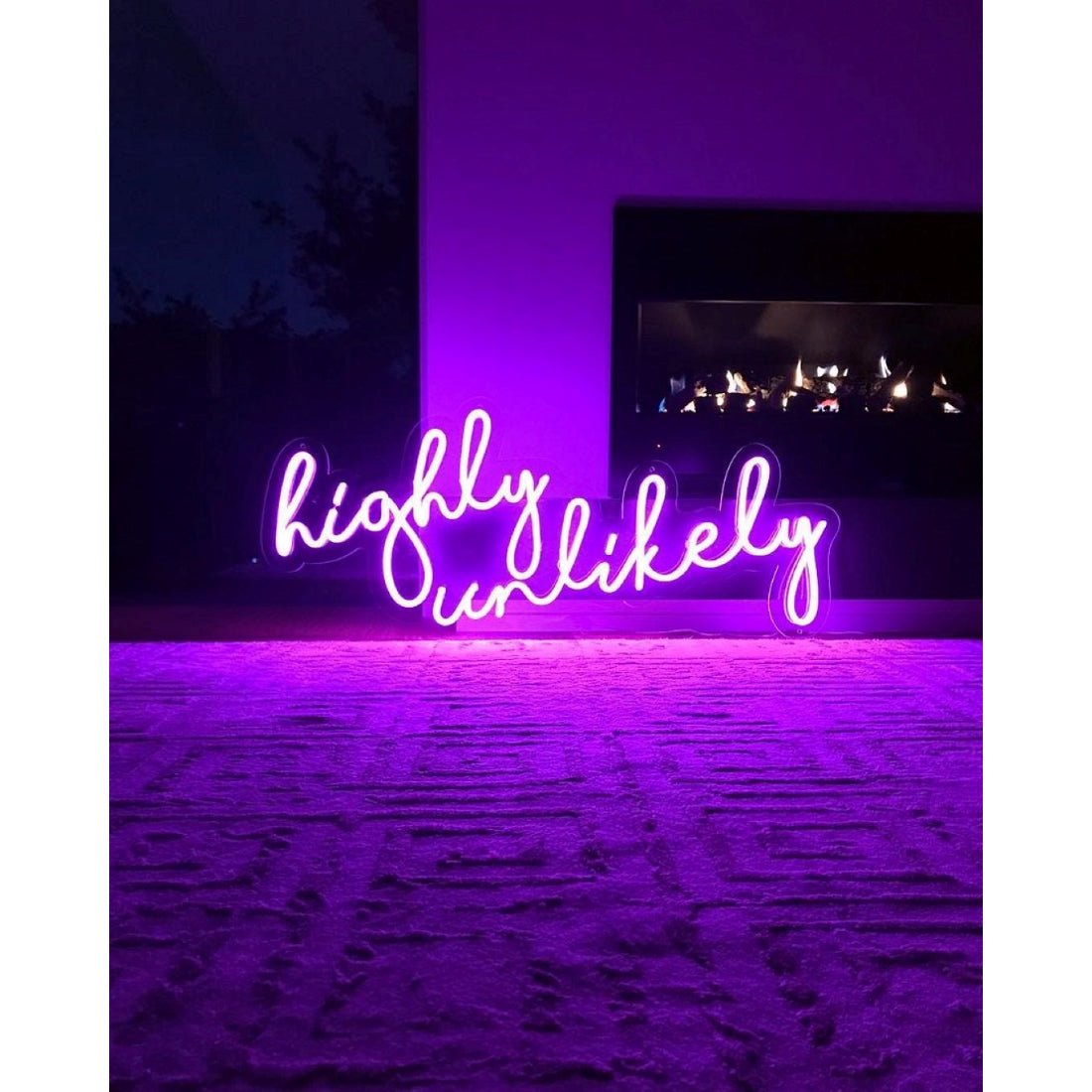 Highly Unlikely Led Sign Business Neon Sign - Shineneon