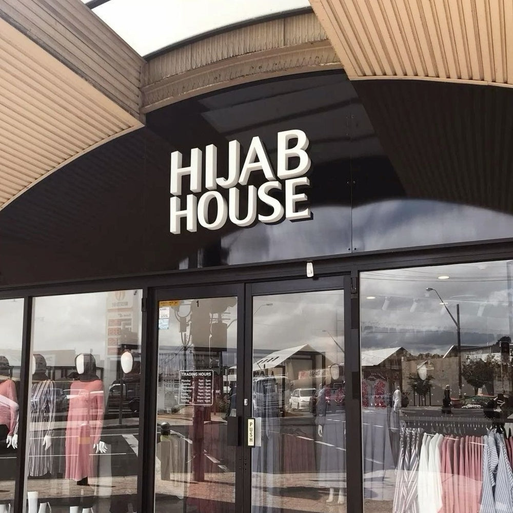 Hijab House 3D Frontlit Channel Letters Led Light Sign