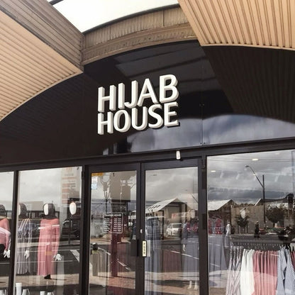 Hijab House 3D Frontlit Channel Letters Led Light Sign