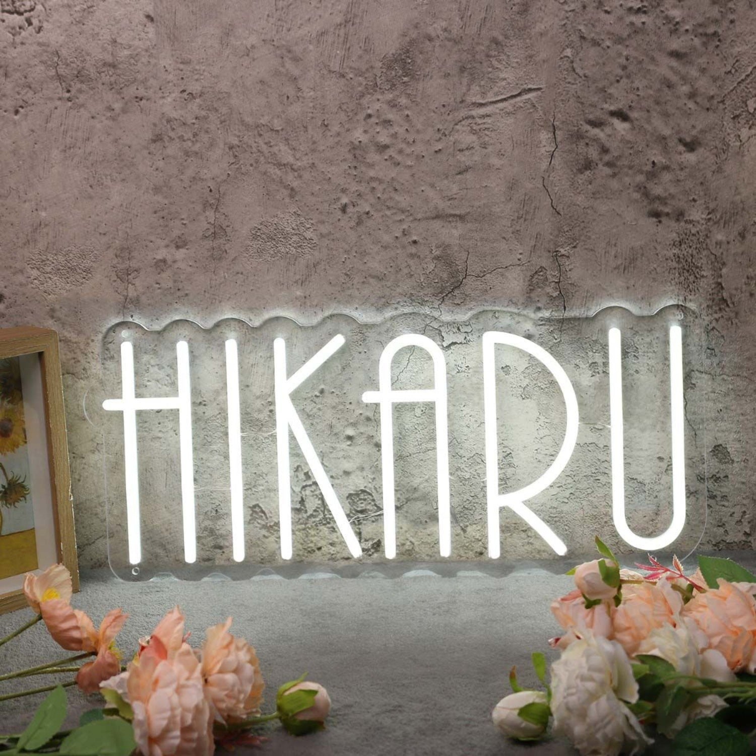 Hikaru White Custom Led Neon Sign | Shineneon