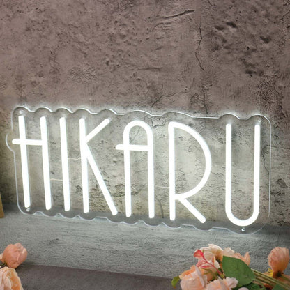 Hikaru White Custom Led Neon Sign - Shineneon