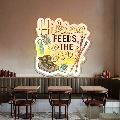 Hiking Feeds The Soul Nature Neon Sign Customizable - Shineneon