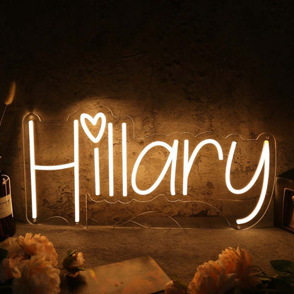 Hillary Yellow Led Neon Sign - Shineneon