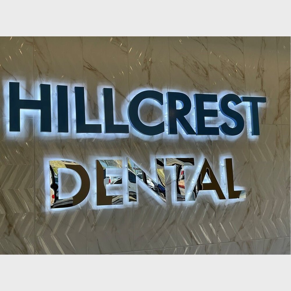Hillcrest Dental 3D Backlit Channel Letters Led Light Sign - Shineneon