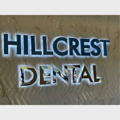 Hillcrest Dental 3D Backlit Channel Letters Led Light Sign - Shineneon