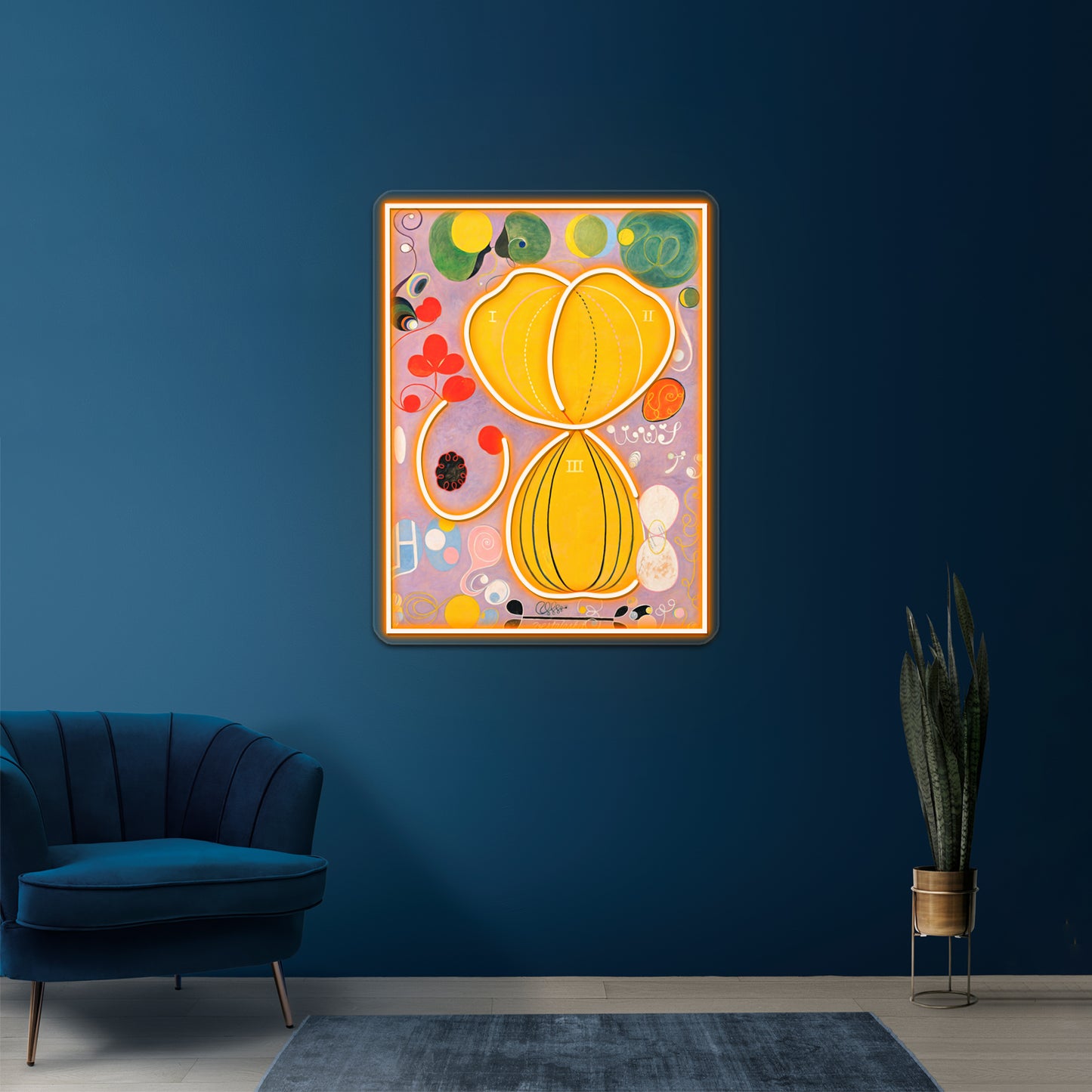 Hilma Af Klint The Ten Largest No 07 Adulthood Group Iv Wall Artwork Neon Signs