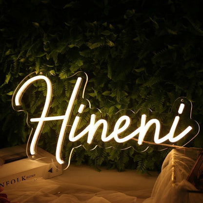 Hineni Yellow Led Neon Sign - Shineneon