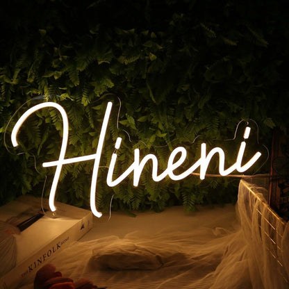 Hineni Yellow Led Neon Sign - Shineneon
