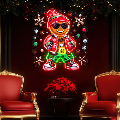 Hip Hop Gingerbread Acrylic Led Neon Sign | Shineneon