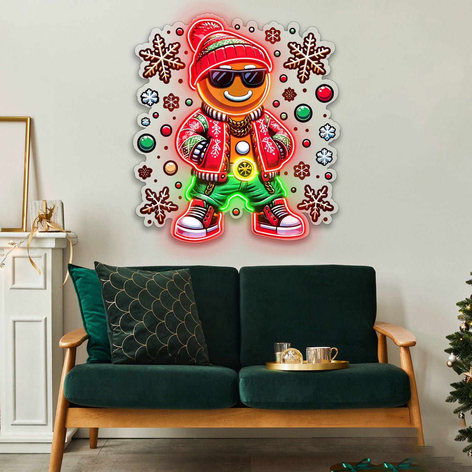 Hip Hop Gingerbread Acrylic Led Neon Sign | Shineneon