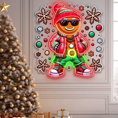 Hip Hop Gingerbread Acrylic Led Neon Sign | Shineneon