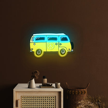 Hippie Truck Neon Signs For Business