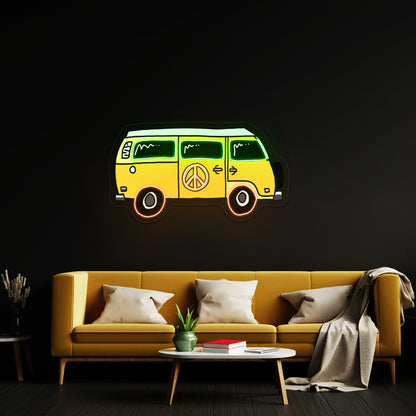 Hippie Truck Neon Signs For Business