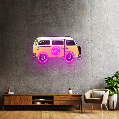 Hippie Truck Neon Signs For Business