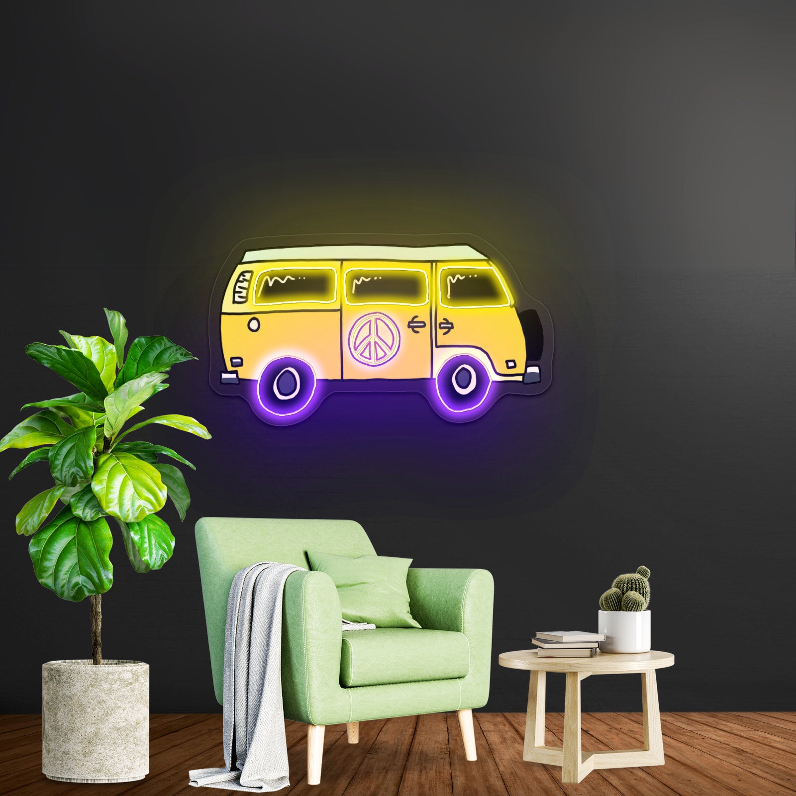 Hippie Truck Neon Signs For Business