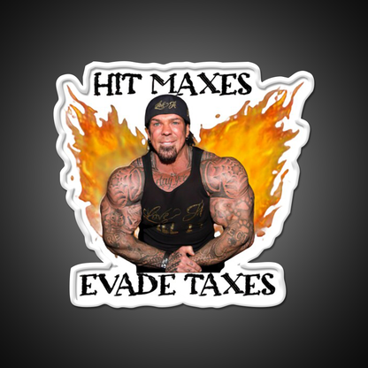 Hit Maxes Evade Taxes Gym Fitness Led Neon Sign Rgb Color - LED neon sign view 11