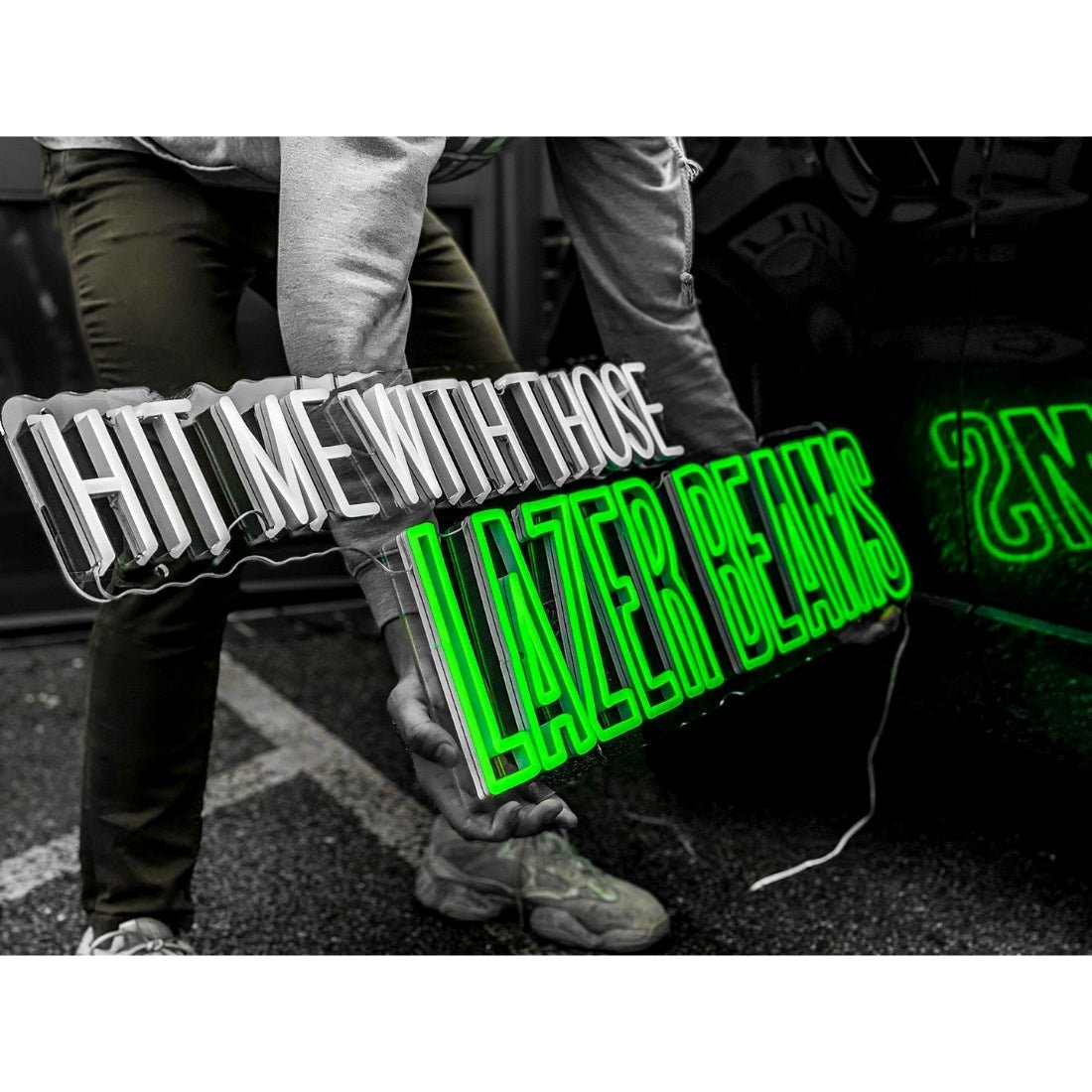 Hit Me With Those Laser Beams Led Sign Business Neon Sign - Shineneon