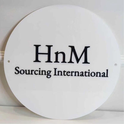 Hnm Sourcing International Acrylic Business Logo Sign - Shineneon
