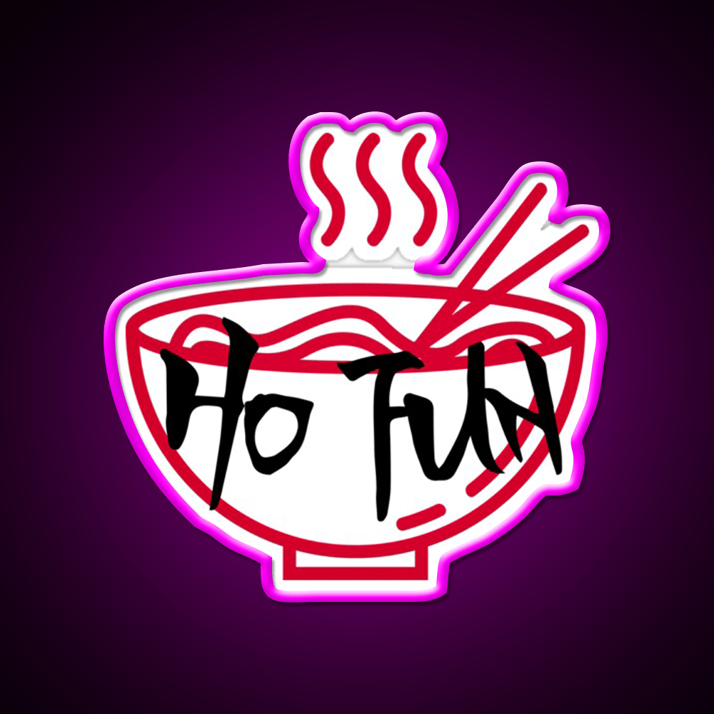 Ho Fun Led Neon Sign Chinese Food Rgb Color - Shineneon