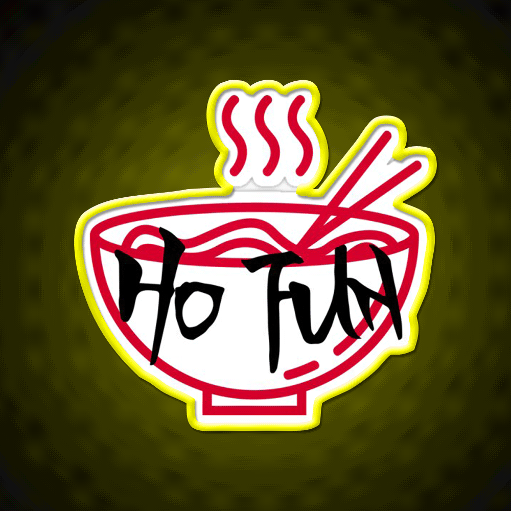 Ho Fun Led Neon Sign Chinese Food Rgb Color